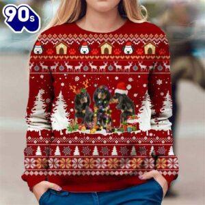 Black And Tan Coonhound Ugly Premium Sweater