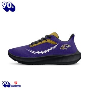 Black Baltimore Ravens Running Shoes