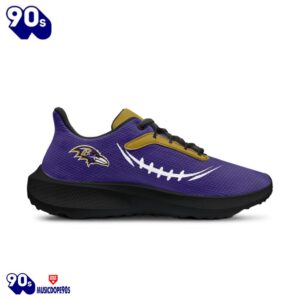 Black Baltimore Ravens Running Shoes