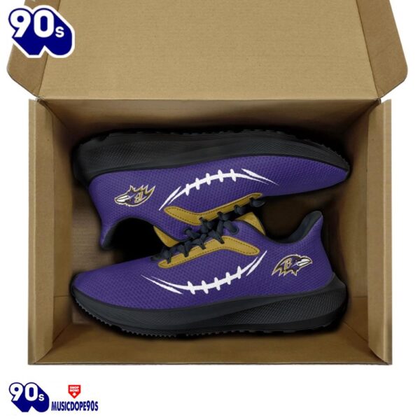 Black Baltimore Ravens Running Shoes