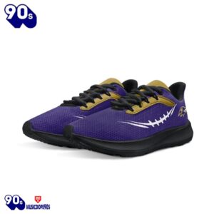 Black Baltimore Ravens Running Shoes