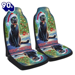 Black Cat Meowy Christmas Seat…