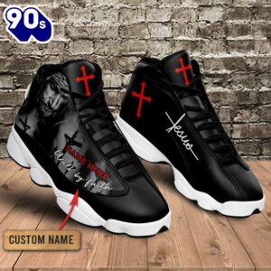 Black Cross Walk By Faith Jesus Custom Name Jd13 Shoes For Man And Women  Gift Christmas