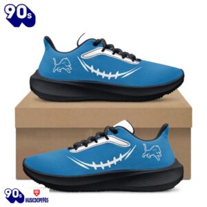 Black Detroit Lions Running Shoes