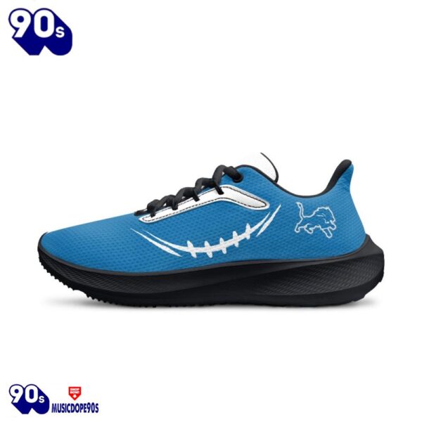 Black Detroit Lions Running Shoes