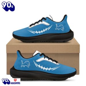 Black Detroit Lions Running Shoes