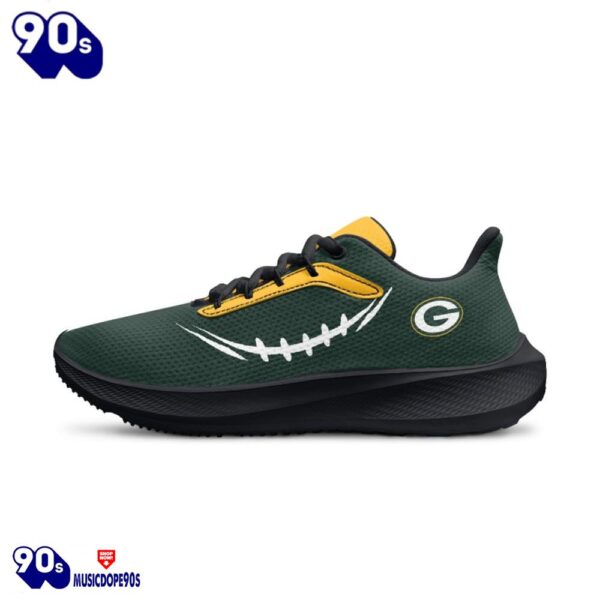 Black Green Bay Packers Running Shoes