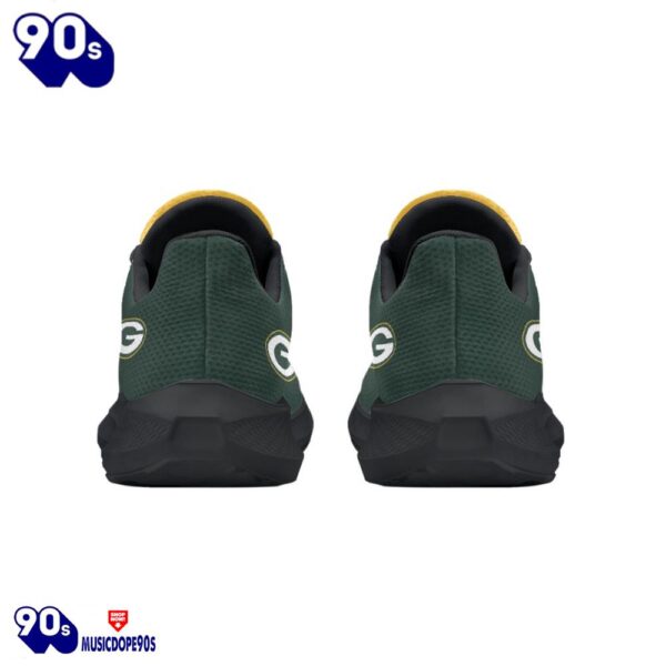 Black Green Bay Packers Running Shoes