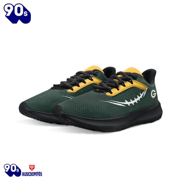 Black Green Bay Packers Running Shoes