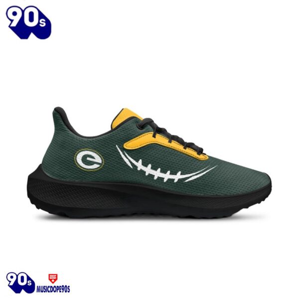 Black Green Bay Packers Running Shoes