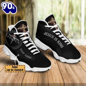 Black Jesus Is King Cross Custom Name Jd13 Shoes For Man And Women  Gift Christmas