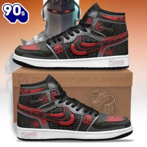 Black Knight Game Character Shoes Custom For Fans