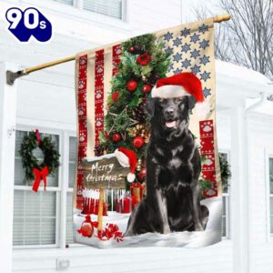 Black Labrador Retriever Dog Christmas…