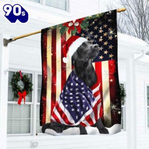 Black Labrador Retriever Flag Merry…