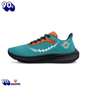 Black Miami Dolphins Running Shoes