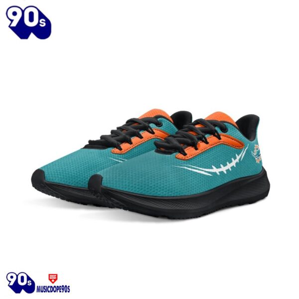 Black Miami Dolphins Running Shoes