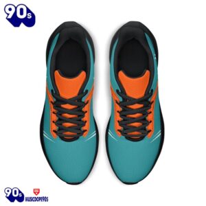 Black Miami Dolphins Running Shoes