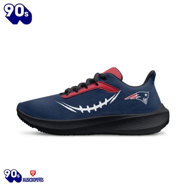 Black New England Patriots Running Shoes