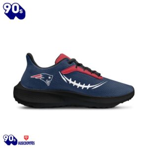 Black New England Patriots Running Shoes