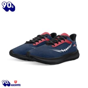 Black New England Patriots Running Shoes