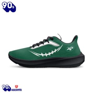 Black New York Jets Running Shoes