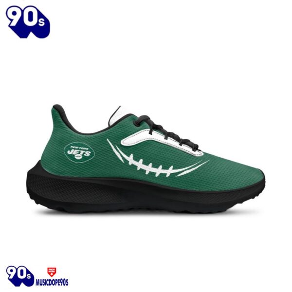 Black New York Jets Running Shoes