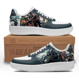 Black Panther Air Sneakers Custom Superhero Comic Shoes