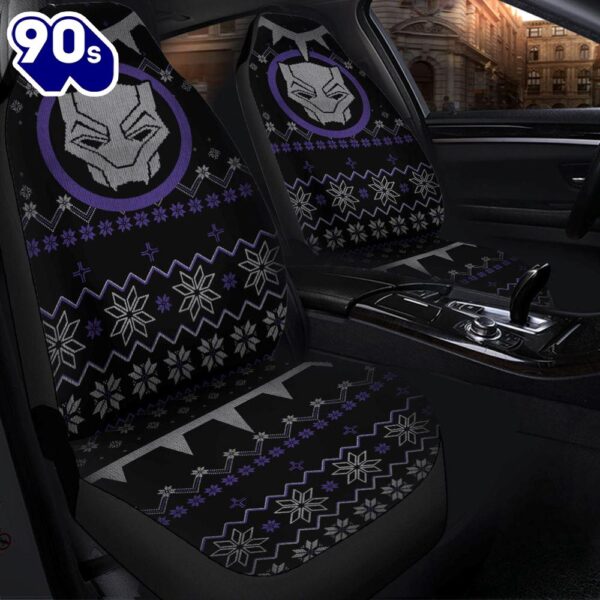 Black Panther Christmas Premium Custom Car Seat Covers Decor Protectors Gift Xmas