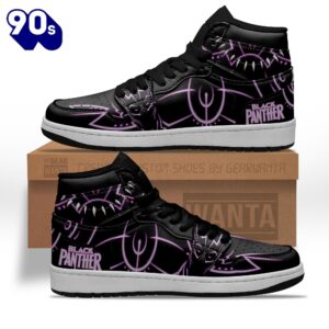 Black Panther J1 Sneakers Custom Super Heroes Shoes