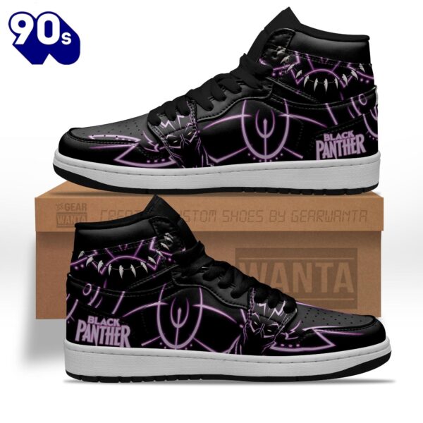 Black Panther J1 Sneakers Custom Super Heroes Shoes