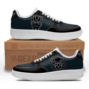 Black Panther Super Hero Custom Air Sneakers