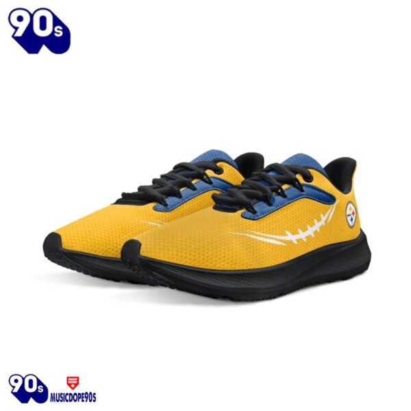 Black Pittsburgh Steelers Running Shoes