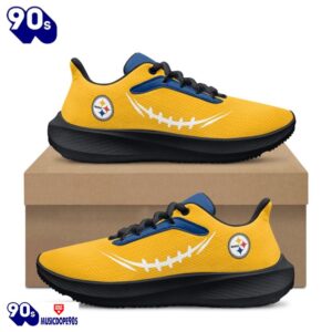 Black Pittsburgh Steelers Running Shoes