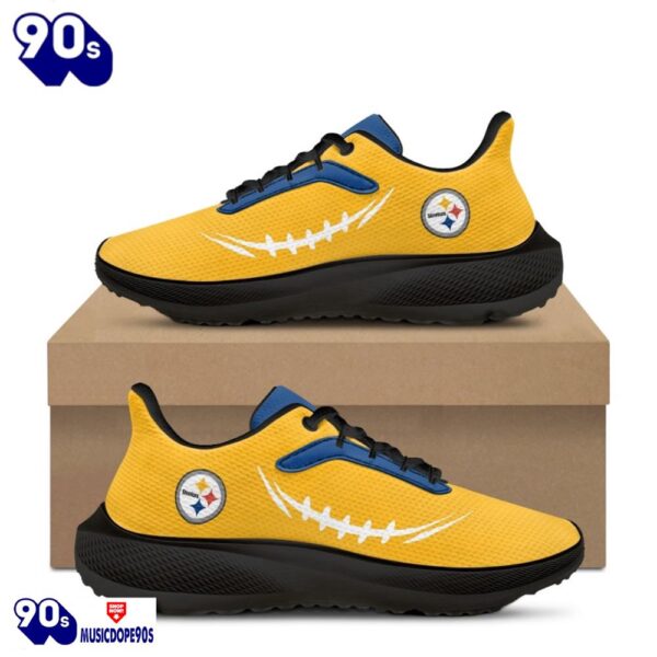 Black Pittsburgh Steelers Running Shoes