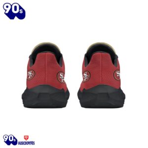 Black San Francisco 49ers Running Shoes