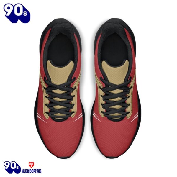 Black San Francisco 49ers Running Shoes