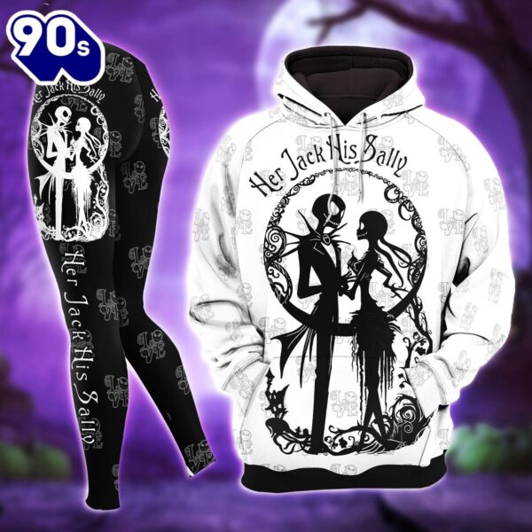 Black White Nightmare Couple Combo Hoodie and Leggings