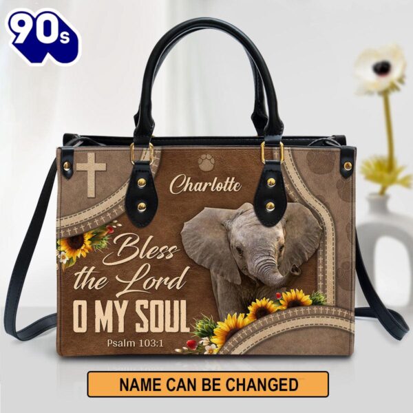 Bless The Lord O My Soul Leather Bag , Christian Bags  Gift For Women Christmas