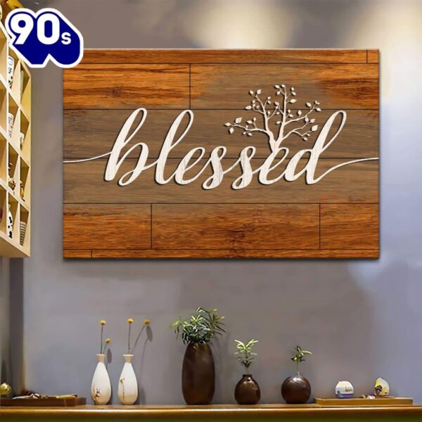 Blessed Canvas Wall Art   Gift Christmas