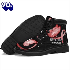 Blood Cancer Awareness Leather Boots…