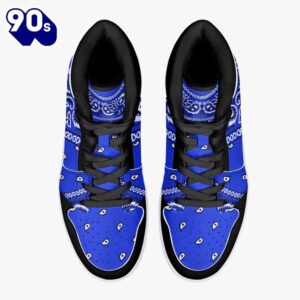 Blue Bandana JD1 Sneakers Custom Country