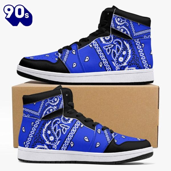 Blue Bandana JD1 Sneakers Custom Country