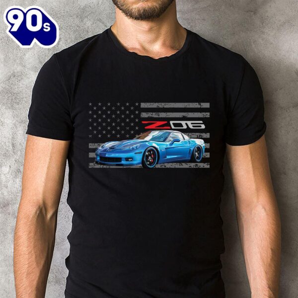 Blue Corvette C6 Z06 Vette Classic Unisex T-Shirt Gildan