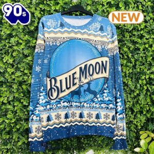 Blue Moon Beer Ugly Christmas…