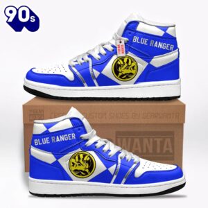 Blue Ranger Mighty Morphin Power Rangers J1 Shoes Custom Sneakers