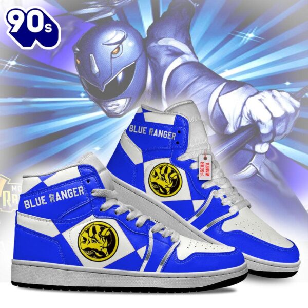 Blue Ranger Mighty Morphin Power Rangers J1 Shoes Custom Sneakers