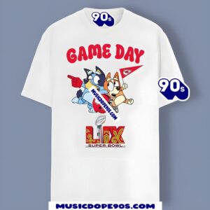 Bluey Bingo Cheer For Chiefs At Super Bowl Lix Shirt Idea 2025