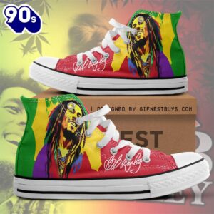 Bob Marley Colorful Shoes, Bob…
