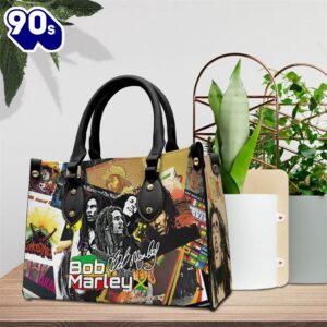 Bob Marley King Of Legend Leather HandBag  Gift For Christmas