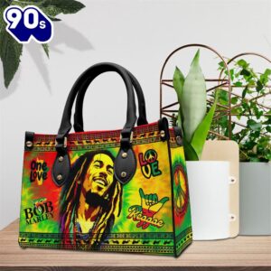 Bob Marley Love Reggae Leather HandBag  Gift For Christmas